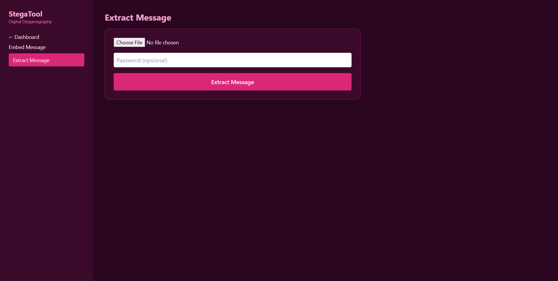 Image Steganography for Secure Message Embedding screenshot 2